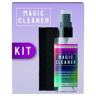 Bama Magic Cleaner Kit für Schuhreinigung, Reinigungsspray für Sohlen, biologisch abbaubarer Sneaker Cleaner, 100 ml + Schwamm