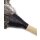 Straußenwedel mit Ledermanschette Staubwedel 70cm lang dunkle Federn