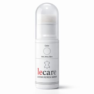 LeCare Sohlenrandfarbe, weiß, 25 ml Flasche mit Schwammaufträger