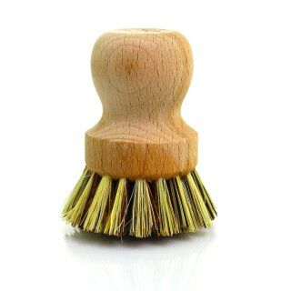 Topfbürste aus unbehandelten Buchenholz neutral & plastikfrei