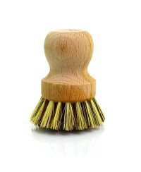 Topfbürste aus unbehandelten Buchenholz neutral & plastikfrei