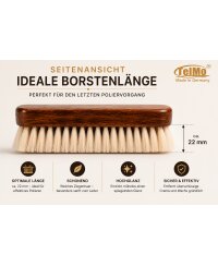 Ziegenhaarbürste echtes Ziegenhaar Feinglanzbürste Made in Germany