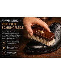 Ziegenhaarbürste echtes Ziegenhaar Feinglanzbürste Made in Germany