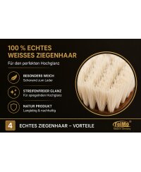 Ziegenhaarbürste echtes Ziegenhaar Feinglanzbürste Made in Germany