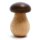 Nussknacker Pilz braun – metallverstärkt aus Buchenholz