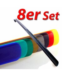 Schuhlöffel Kunststoff ca 65cm mit Farbauswahl TelMo 3er Set Schuhanzieher