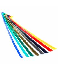 Schuhanzieher, Schuhl&ouml;ffel Kunststoff mit Haken verschiedene Farben ca. 65cm Leuchtorange / Neonorange