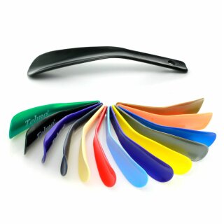 Schuhlöffel Schuhanzieher aus Kunststoff mit kleiner Biegung, verschiedene Farbe