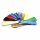 Schuhlöffel Schuhanzieher aus Kunststoff mit großer Lochung verschiedene Farben