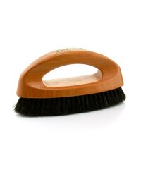 TelMo® handveredelte Rosshaar-Glanzbürste deluxe helles Rosshaar