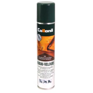 Collonil Wildlederpflege, Imprägnierung und Farbauffrischung 200ml Spray Dunkelbraun