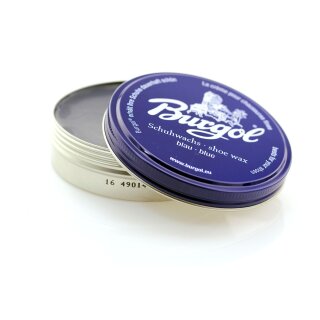 Burgol Schuhwachs - Shoe Wax - Schuhcreme 100ml Blau