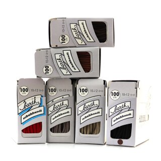 Barth Schnürsenkel Dünn und Rund Schuhbandl Senkel 180cm 036-Dunkelbraun