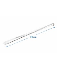 TelMo® ca. 70cm Schuhanzieher aus Metall, verchromt, sehr stabile Ausführung, lang