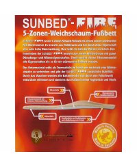 SUNBED® FIRE wärmendes Schaumfußbett - Größe 35-48